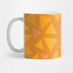 Grass Pattern - Orange Autumnal Triangles Mug